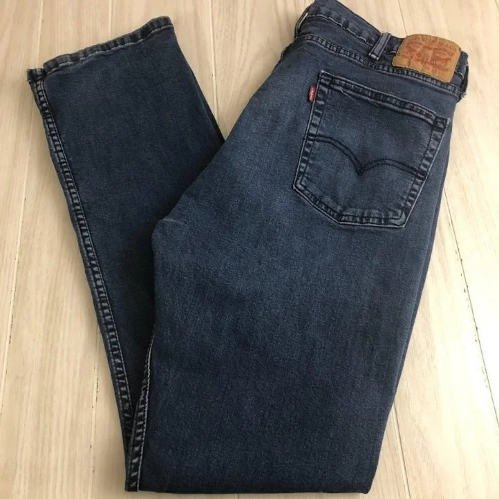 Levi's 516 Men's Denim Blue Jeans 40 x 34 Cotton Blend